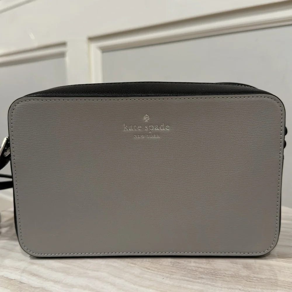 Kate Spade Sienna Gray Black Colorblock Camera Crossbody - Picture 4 of 17